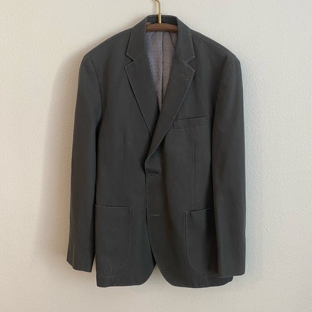 Kroon Men's Linen Blend Unstructured Blazer Suit - 42R